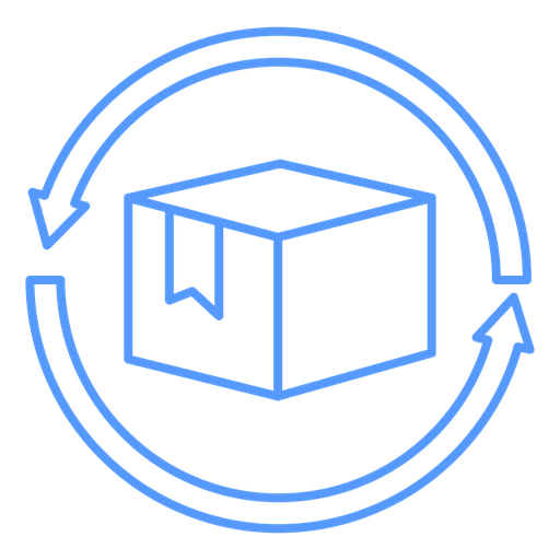 Return purchase color outline icon