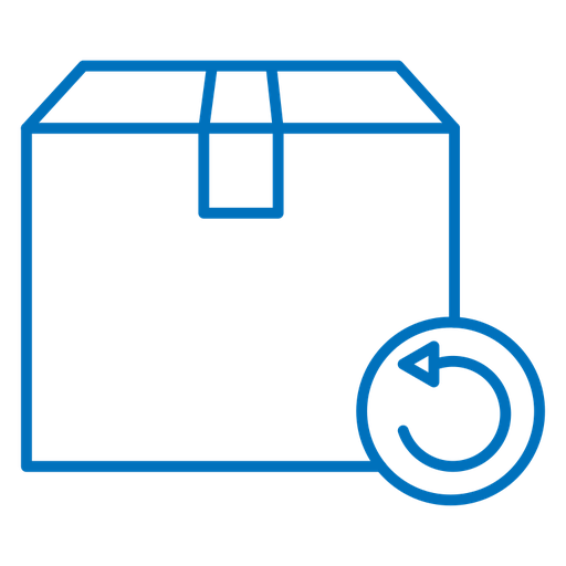 Return purchase color outline icon