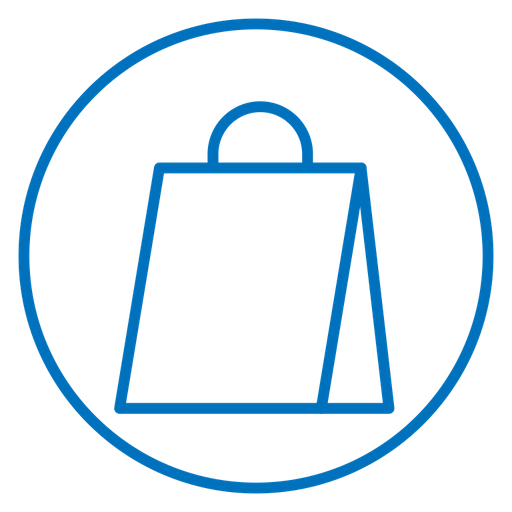Shopping Bag color outline icon