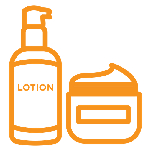 Skincare products color outline icon