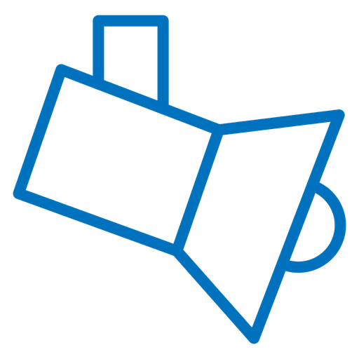 Spotlight Stage Beam color outline icon