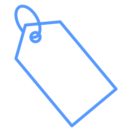 String Loop Tag color outline icon