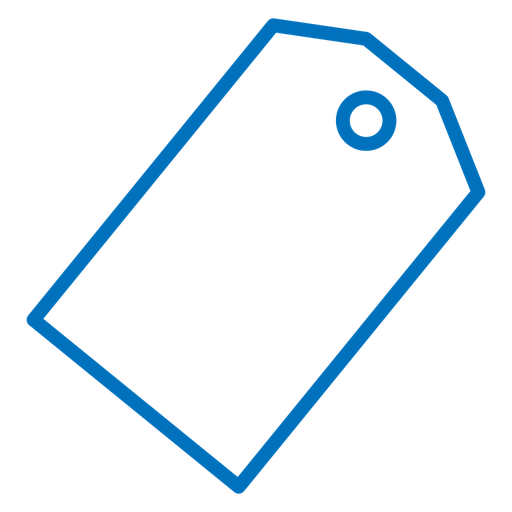 Tag color outline icon