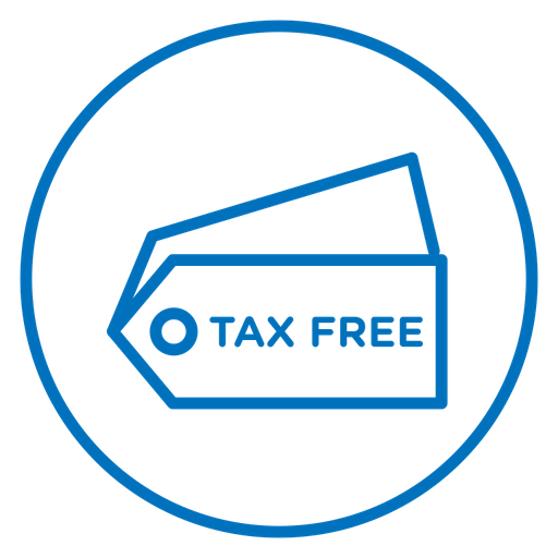 Tax Free Price Tags color outline icon