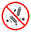 No Fireworks Prohibition Sign icon