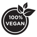 100% vegan icon