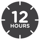 12 hours clock 2 icon