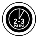2 to 3 Minutes preparation icon