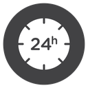 24 Hour Clock Dial icon