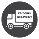 24 Hour Delivery Truck icon