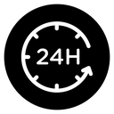 24 Hour time icon