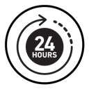 24 hours icon