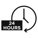 24 hours icon