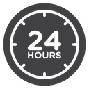 24 hours icon
