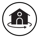 360 degree house icon