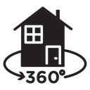 360 degree house icon