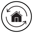360 degree house icon