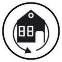 360 degree house icon