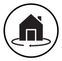 360 degree house icon