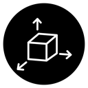 3D modeling icon
