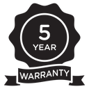 5 year Warranty 2 icon