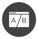 A B testing icon