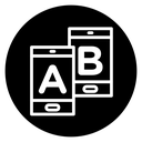 A B testing icon
