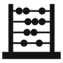 Abacus Black Filled icon