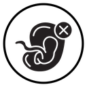 Abortion of fetus icon