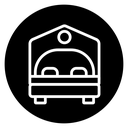Accommodation Black Filled icon