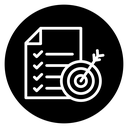 Accomplished goals and objectives icon