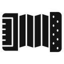 Accordion Black Filled icon