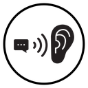 Active listening icon