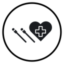 Acupuncture therapy icon