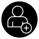 Add a new user icon