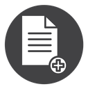 Add document Black Filled icon