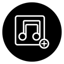 Add music icon