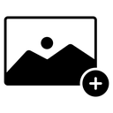 Add photo Black Filled icon