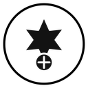 Add to favorite Black Filled icon