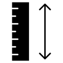 Adjustable height icon