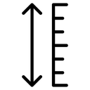 Adjustable height icon