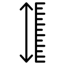 Adjustable height icon