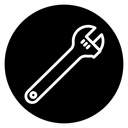 Adjustable wrench icon