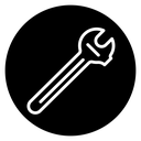 Adjustable wrench icon