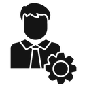 Administrator Black Filled icon