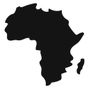 Africa map icon