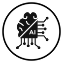 AI brain Black Filled icon