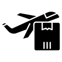 Air Delivery Parcel Plane icon