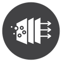 Air Purification Filter Black Filled icon