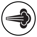 Air spray cloud icon